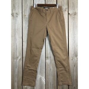 Express Men Stretch Skinny Chino Pants 28x30 Khaki Tan Casual Dress Pants